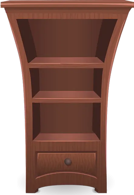 wooden shelf