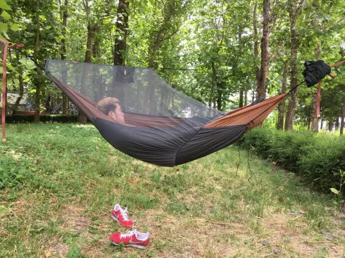 zipperless diy hammock bug net method