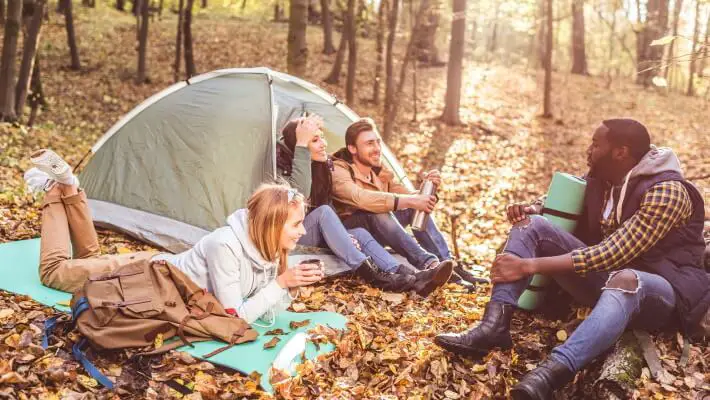 planning a camping trip with friends