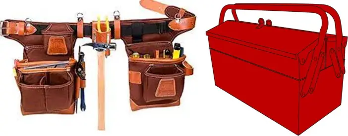 Tool Belts, Boxes