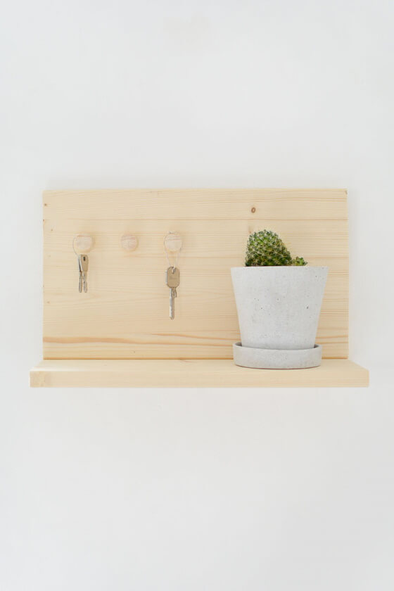 welcome home key shelf