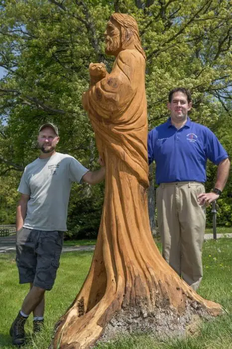 spiritual concept chainsaw carving