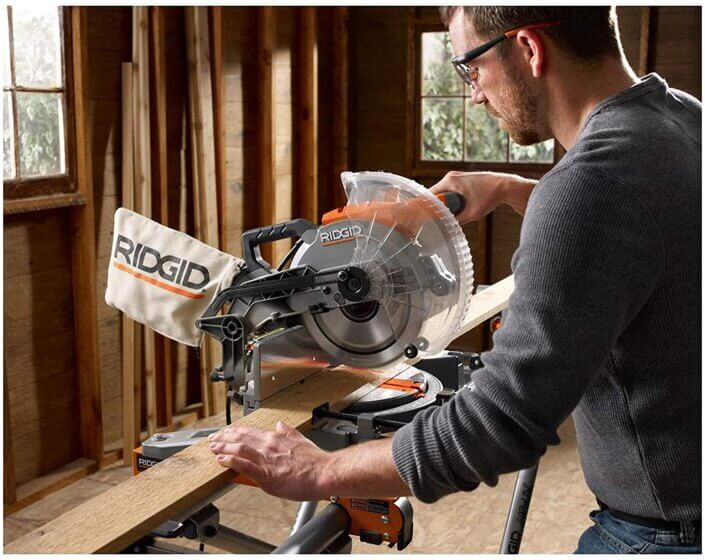 how to square a ridgid miter saw