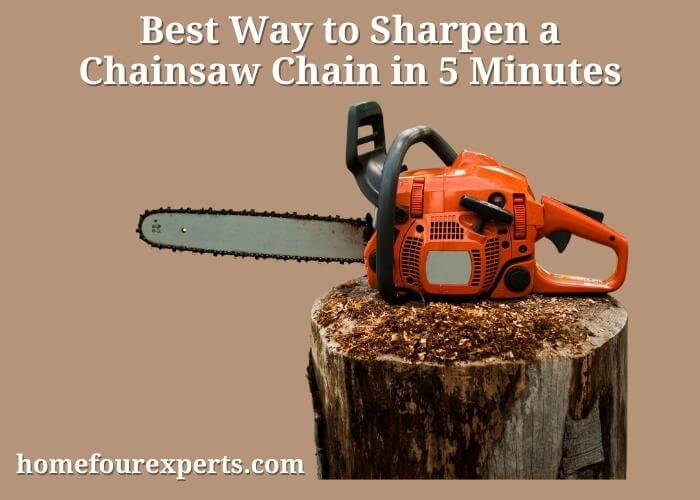 best way to sharpen a chainsaw chain in 5 minutes