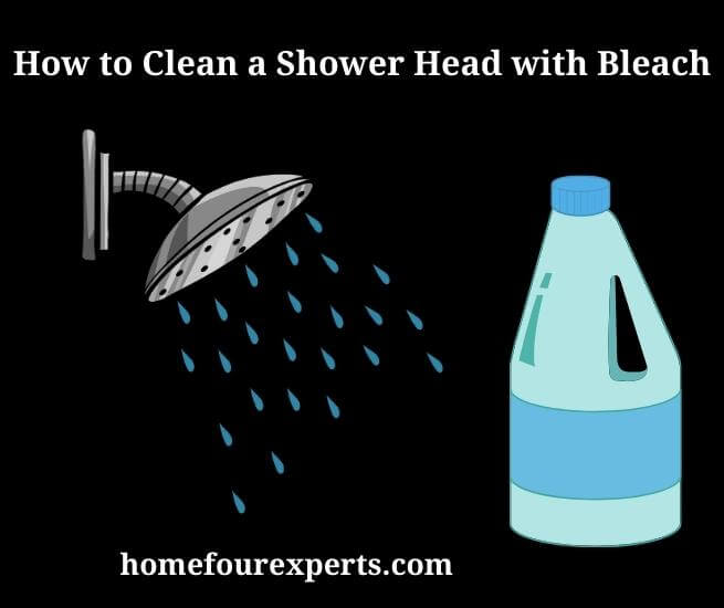 how to clean a shower head with bleach