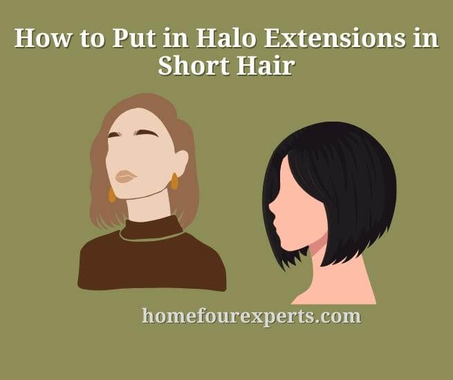 how to put in halo extensions in short hair