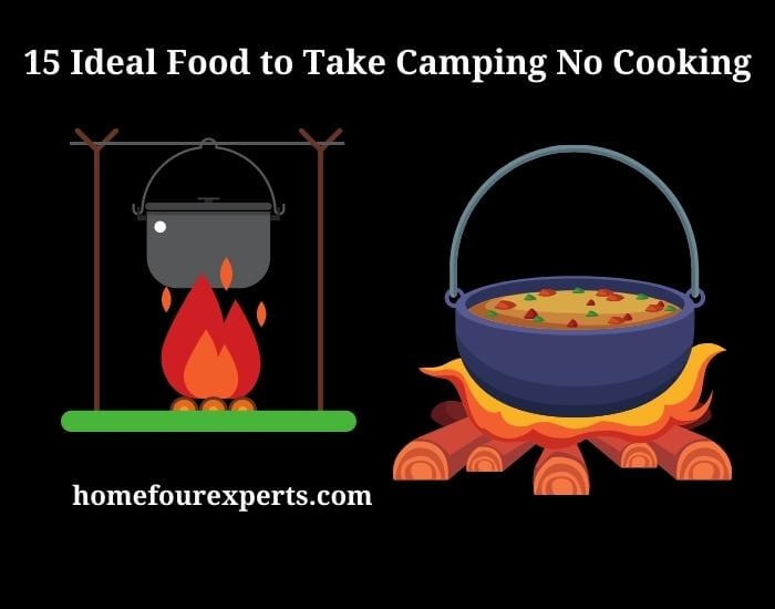 15 ideal food to take camping no cooking