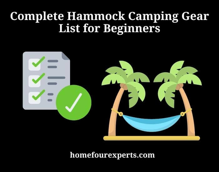 complete hammock camping gear list for beginners