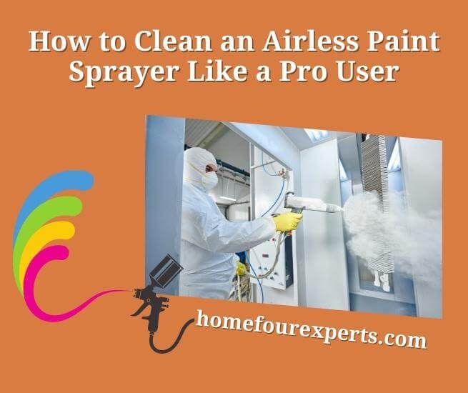 how to clean an airless paint sprayer like a pro user
