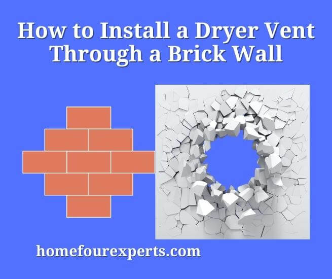 how to install a dryer vent through a brick wall
