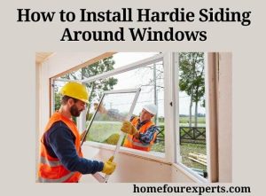 how to install hardie siding around windows
