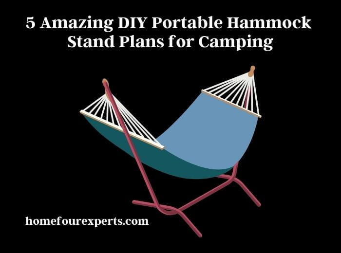 5 amazing diy portable hammock stand plans for camping