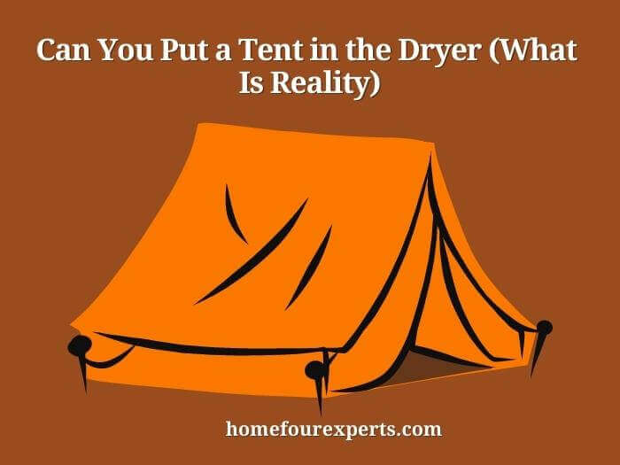 can you put a tent in the dryer (what is reality)