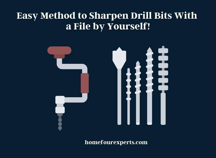 easy method to sharpen drill bits with a file by yourself