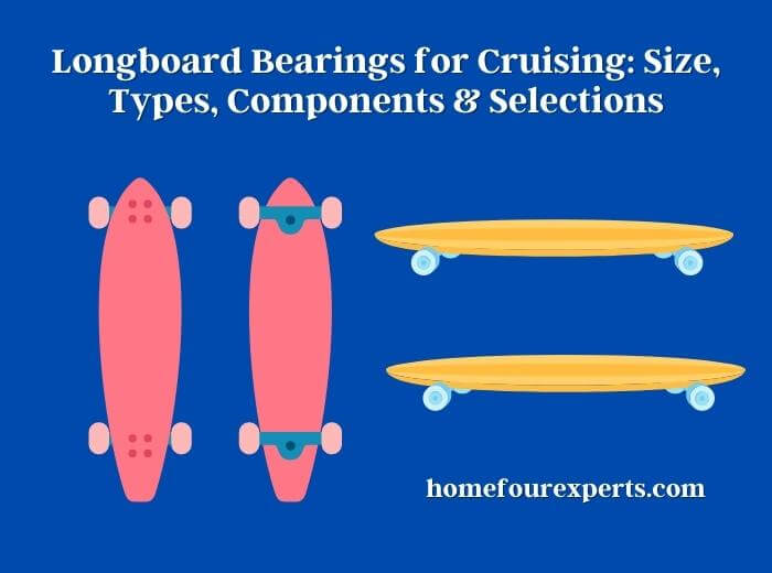 longboard bearings for cruising size, types, components & selections