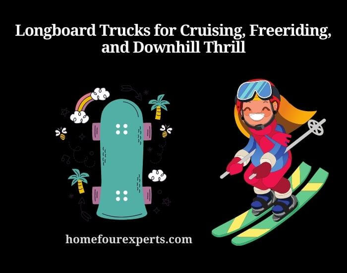 longboard trucks for cruising, freeriding, and downhill thrill