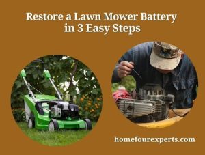 restore a lawn mower battery in 3 easy steps