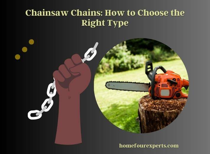 chainsaw chains how to choose the right type