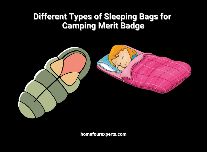 different types of sleeping bags for camping merit badge