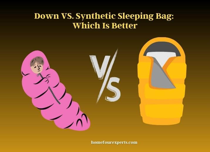 down vs. synthetic sleeping bag which is better