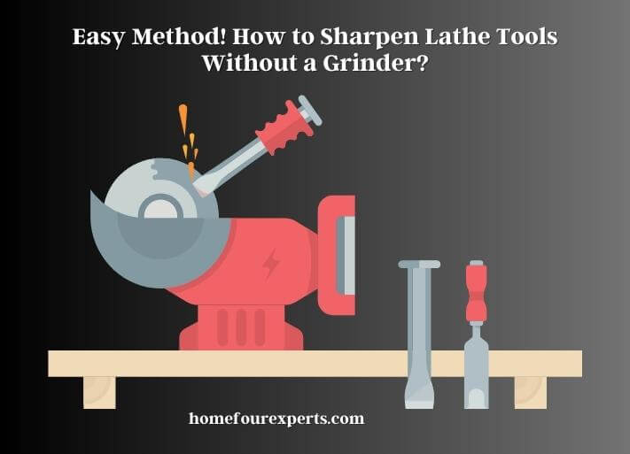 easy method! how to sharpen lathe tools without a grinder