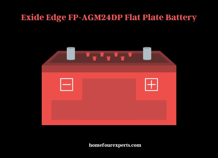 exide edge fp-agm24dp flat plate battery