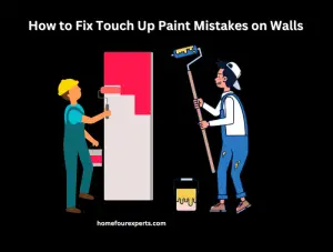 how to fix touch up paint mistakes on walls