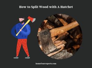 how to split wood with a hatchet
