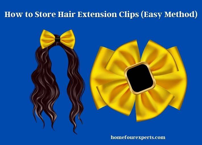 how to store hair extension clips (easy method)
