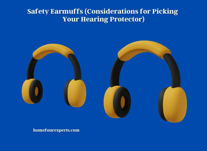 safety earmuffs (considerations for picking your hearing protector)