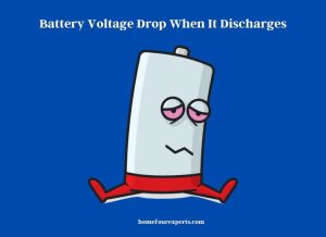 battery voltage drop when it discharges