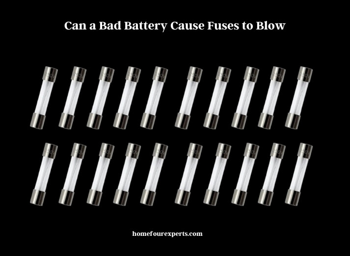 can a bad battery cause fuses to blow
