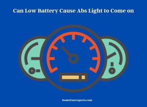 can low battery cause abs light to come on