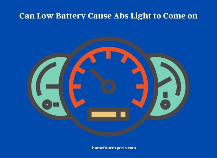 can low battery cause abs light to come on