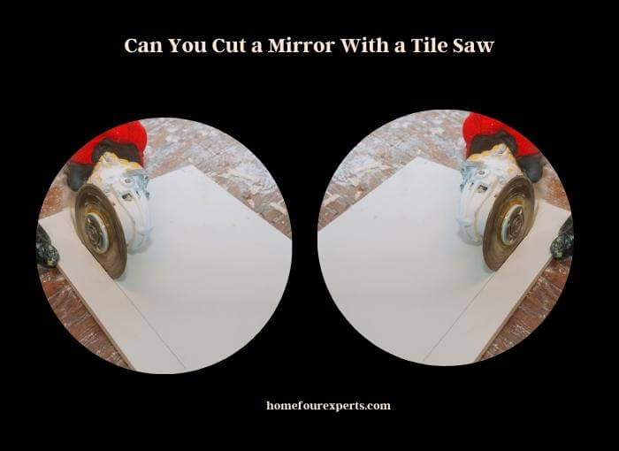 can you cut a mirror with a tile saw
