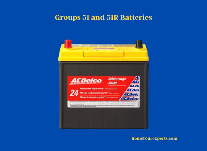groups 51 and 51r batteries