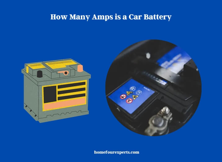 how many amps is a car battery