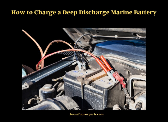 how to charge a deep discharge marine battery