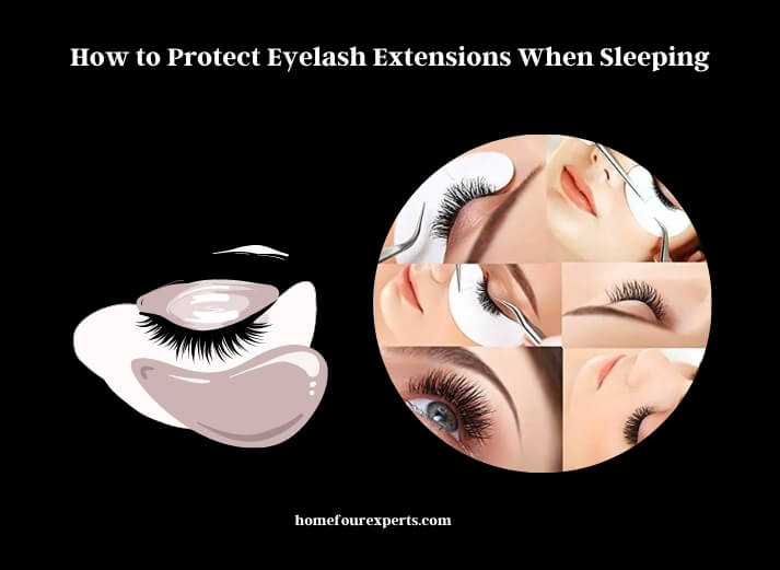 how to protect eyelash extensions when sleeping