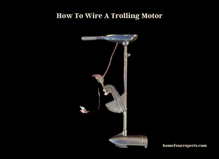 how to wire a trolling motor