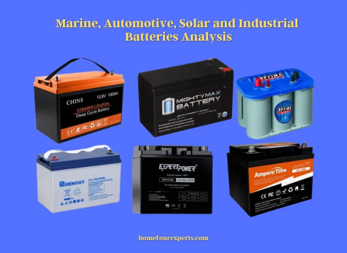 marine, automotive, solar and industrial batteries analysis