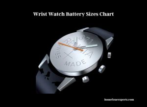 wrist watch battery sizes chart