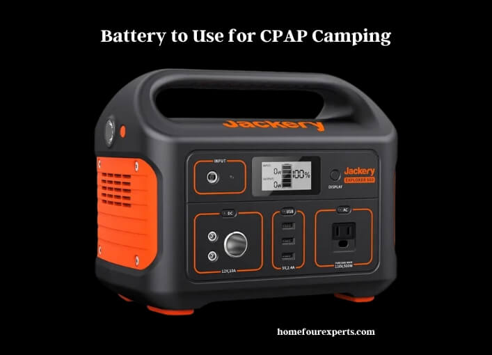 battery to use for cpap camping