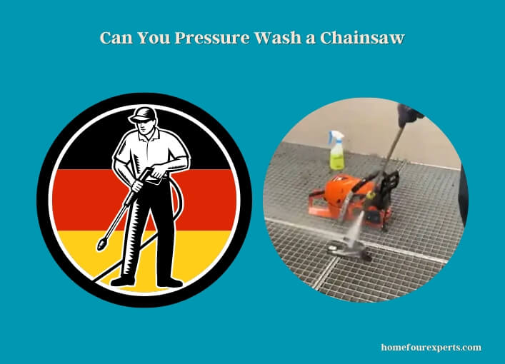 can you pressure wash a chainsaw