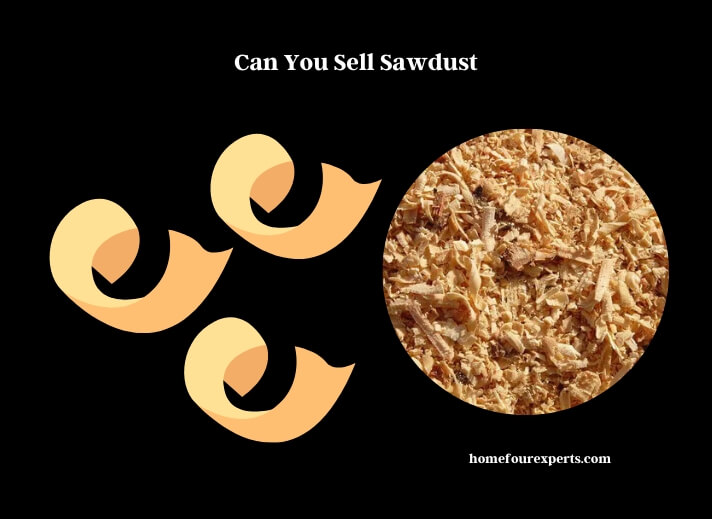 can you sell sawdust
