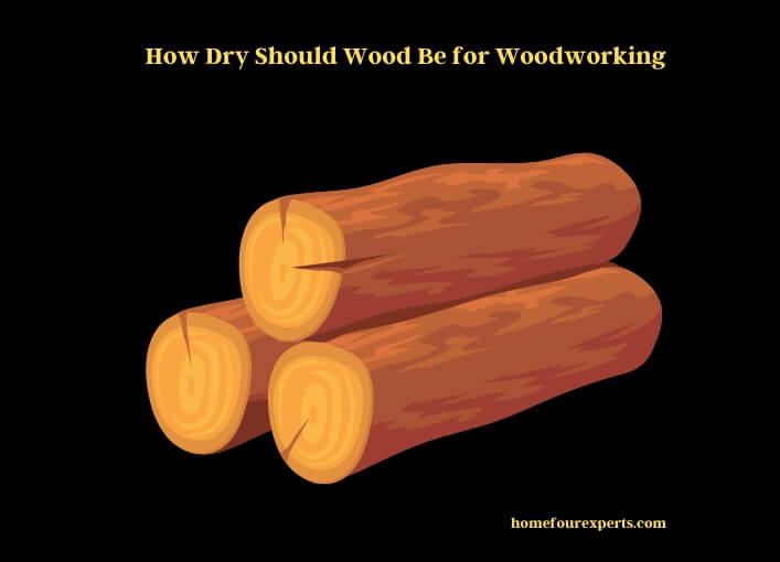 how dry should wood be for woodworking