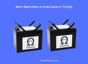 how much does a tesla battery weigh
