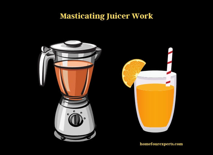 masticating juicer work