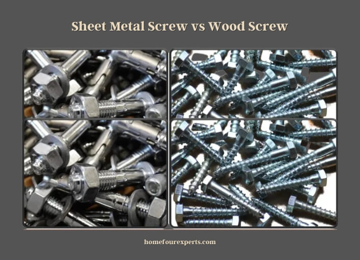 sheet metal screw vs wood screw