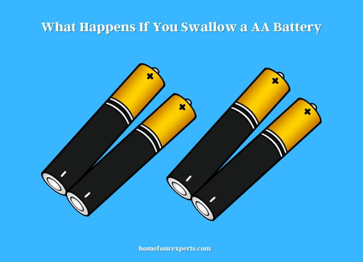 what happens if you swallow a aa battery